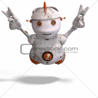 cute roboter with lot of emotion