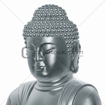 silver buddha