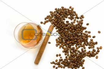 Coffee, cigar and cognac