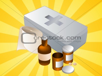 First aid kit illustration