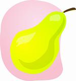 Pear fruit illustration