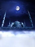 Mosque night paradise