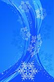 Snowflake blue background