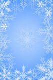 Blue background with snowflake