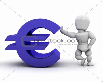 Person with Euro sign