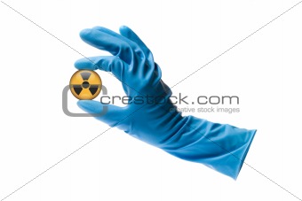 Radioactive Warning Symbol. nuclear danger