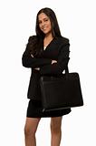 Business woman in black