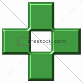 3D Pharmacy Cross