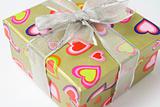 Gift Box with Love Heart Designs