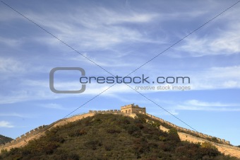 great wall with fire tower