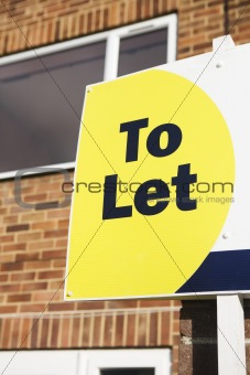 To Let Sign Outside House