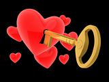 heart key