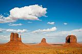 monument valley during the day with blue sky