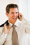 businessman on cell phone