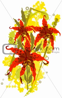 floral vector abstract