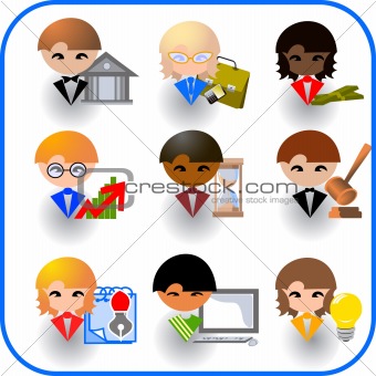 Set of icons for business