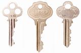 Three ornate vintage keys