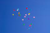 Balloons on a sky