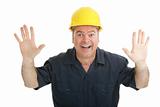 Construction Worker Excitement