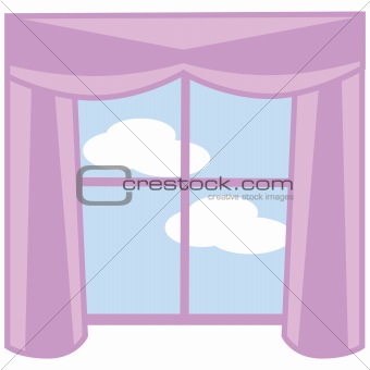 Windows and curtain
