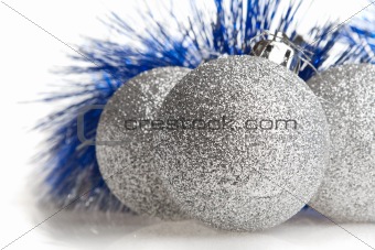 Silver spangled balls