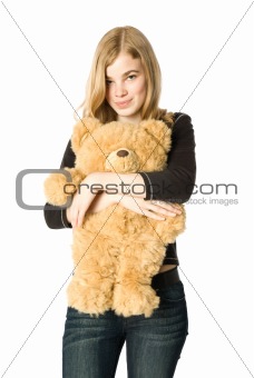Girl with a Teddy bear