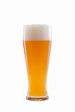 bavarian wheat beer isolated on white
