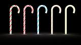 glowing candy cane row