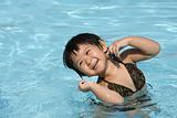 Child in  Swimming Pool