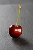 Single red cherry