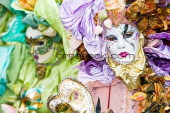 Colorful Venetian masks