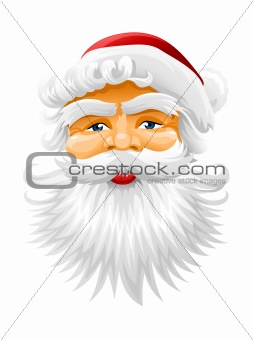 vector face of Santa Claus
