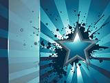 abstract grunge background with star, wallpaper