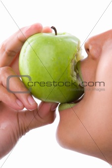 The next bite - green apple