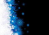 snowflake pile blue