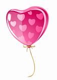 vector balloon in form of love heart