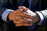 hands of the businessman