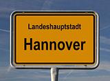 General city entry sign of Hannover