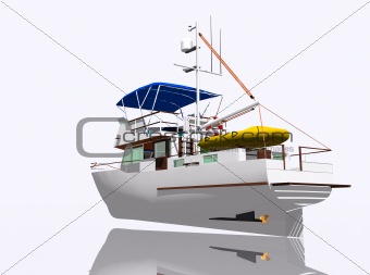 Boat for holidays