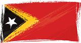 Grunge East Timor flag