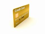 side view of credit card