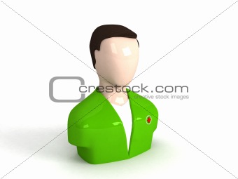three dimensional doctor character