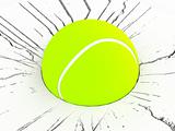 three dimensional tennis ball