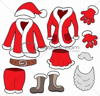Santa Clauses clothes collection