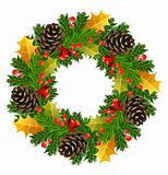 vector christmas wreath