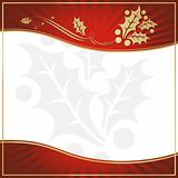 Exotic Red Holly Adorned Gift Tag with Room for your own text.