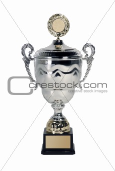 Trophy on white