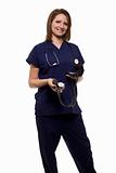Smiling woman nurse