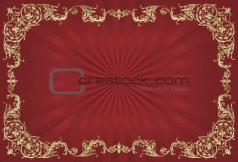 Golden Ornamental Frame