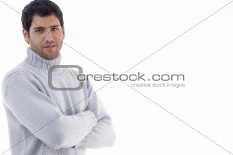 handsome guy with crossed arms